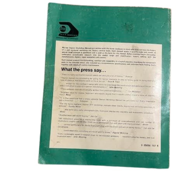 Opel Manta Coupe 1970-1974 Owners Manual - Picture 15 of 15